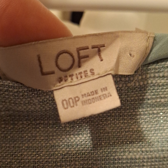 LOFT Teal Button-Front Mini Skirt 00P ๐๐๐๐ - Picture 2 of 9